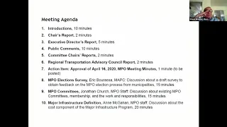 Boston Region MPO Board Meeting: May 14, 2020