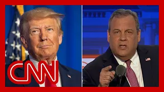 Christie takes up debate time to send Trump a clear message