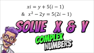 Simultaneous equations with complex numbers (Advanced Mathematics)