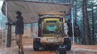 🔫 007 James Bond Camping in the Mystic Forest 🪄 Land Rover DEFENDER 110