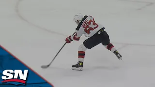 Jesper Bratt Takes Long Stretch-Pass And Finishes For Breakaway Goal