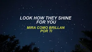 Coldplay - Yellow (Letra Lyrics English/Spanish - Español/Inglés)