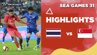 Highlights U23 Thái Lan vs U23 Singapore | Bóng đá nam SEA Games 31