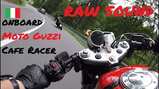 Moto Guzzi Cafe Racer onboard [raw sound/PoV motorcyle]
