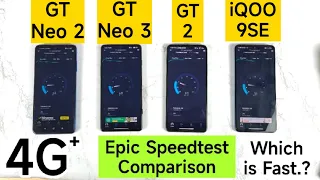 Realme GT Neo 3 vs GT 2 vs GT Neo 2 vs iqoo 9se 4g+ Speedtest which is Fast Shocking Results OMG 😱