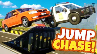 I RIGGED This Police Chase Jump Race in Brick Rigs Multiplayer!