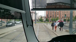 [Tram Cab Ride] Ligne 2 du tramway de Toulouse / Palais de Justice ➡ Aéroport