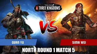 Guan Yu vs Sima Wei | Total War Three Kingdoms Duelist Tournament North Round 1 Match 5