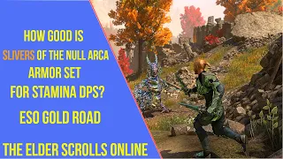 How Good is Slivers of the Null Arca Set for Stamina DPS in ESO Gold Road