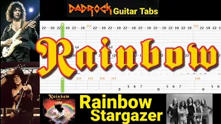 Stargazer - Rainbow - Guitar + Bass TABS Lesson (Rewind)