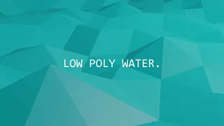 Low poly water Blender