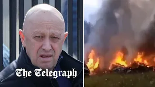 Wagner's Yevgeny Prigozhin reportedly 'onboard': Wreckage of plane crash near Moscow