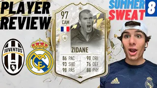 ICON MOMENTS 97 ZINEDINE ZIDANE PLAYER REVIEW FIFA 22 Ultimate Team Summer Sweat #8