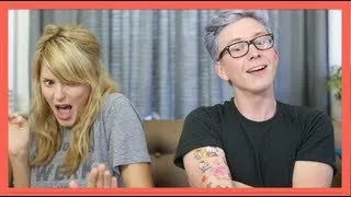 2GIRLS1CUP REACTION (ft. Grace Helbig) | Tyler Oakley