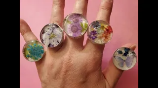 Bold Chunky Resin Ring, How to Make Resin and Wire Rings