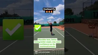 Overhead(smash) fix #overhead #smash #tennisonline