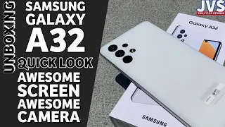 Samsung Galaxy A32 Unboxing and First Impressions - Filipino | Mediatek Helio G80 | Amoled Display |