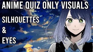 Anime Quiz Only Visuals - Silhouettes and Eyes