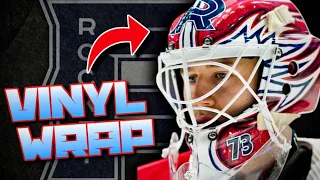 My 1st Mask for Laval Rocket AHL | Vinyl Wrap by JF Aumais - Apex Mask 906