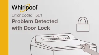 Whirlpool® Washer Error Code F5E1—  Problem detected with the door lock