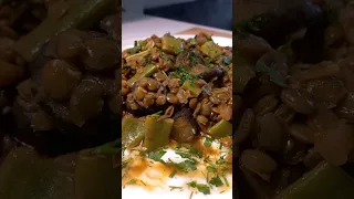 Чечевица с баклажанами 🍆 Lentil and eggplants #shorts