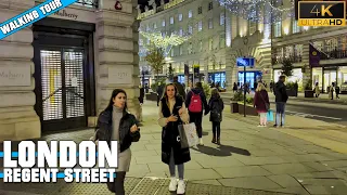 London Christmas Tour - Regent Street 2021 [4K]