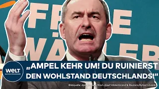 HUBERT AIWANGER: "Ampel kehr' um!" Freie-Wähler-Chef schießt scharf gegen Bundesregierung