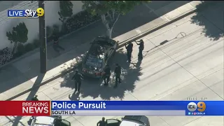 Suspect In Stolen Car Arrested After Wild Chase Through South LA