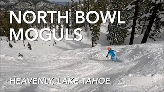 Skiing North Bowl Moguls @ Heavenly, Lake Tahoe