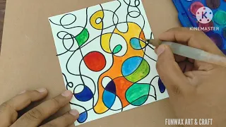 Neurographic art tutorial | How to create art with mindfulness | Meditative drawing