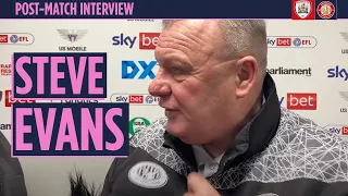 Steve Evans' reaction | Barnsley 2-1 Stevenage