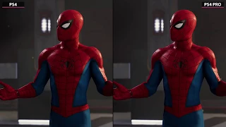 [HD] Marvel's Spider Man – PS4 vs.  PS4 Pro Graphics Comparison & PS4 Frame Rate Test