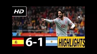 Argentina vs Spain 1-6 | All Goals & Highlights HD 27-03-2018 | BRIGHT SPARKS FOOTBALL 365 | |