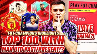 TOP 100 ON FUT CHAMPS w/ MAN UNITED PAST & PRESENT!! Fifa 20 Ultimate TOTS Gameplay + Squad Builder!