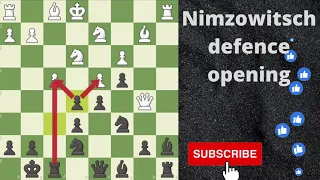 Nimzowitsch defense opening chess game ! chess opening ! chess opening for beginner