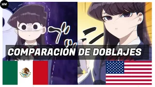 Komi Can't Communicate Doblaje Latino vs Inglés/Comparación de Doblajes