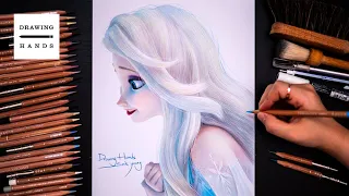 Drawing Frozen2 - Elsa [Drawing Hands]