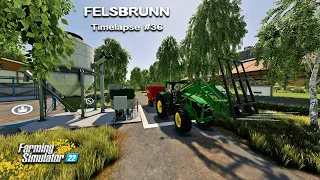 Making TMR for Cows, CORN harvest, Seeding canola, Rolling field | Felsbrunn | FS22 | Timelapse #36