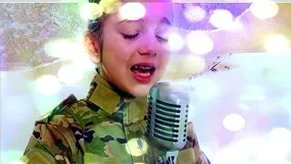 9 years old Ukrainian Girl Sing  Peace