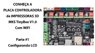 Conheça a placa 3D TinyBee Configurando LCD