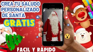 Saludo GRATIS personalizado de PAPA NOEL -Cómo hacer y descargar el saludo de Santa con tu celular