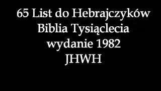 65 List di Hebrajczyków