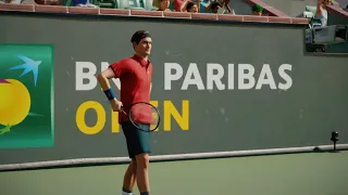 Top Spin 2K25 Federer vs Medvedev Legend Difficulty PS5 4K 60fps