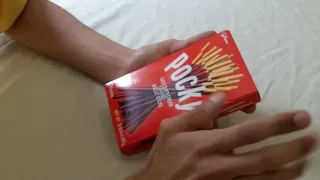 Chocolate Pocky Unwrapping And Taste Test Review.  [Sir Sebastian]