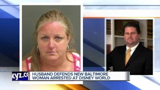 Husband defends New Baltimore woman arrested at Disney World