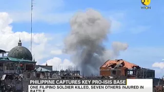 Philippine military captures key pro-ISIS base in Marawi