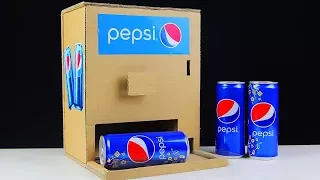 How to make PEPSI VENDING MACHINE from Cardboard