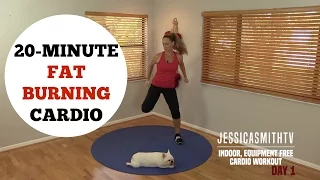 20 Minute Fat Burning Cardio Workout - No Equipment Needed for All Levels!