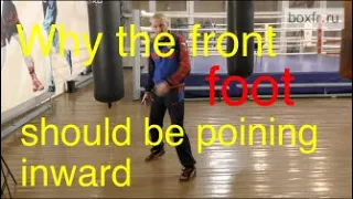 Why the front foot should be pointing inward