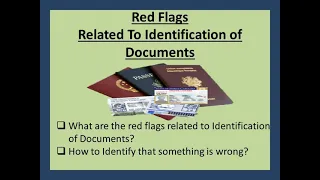 Red flags to identify documents
